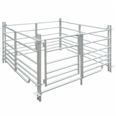 4-Panel Sheep Pen Galvanized Steel 53.9