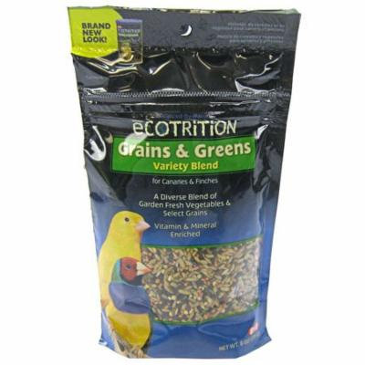 Ecotrition Grains & Greens Variety Blend for Canaries & Finches 8 oz - Pack of 2