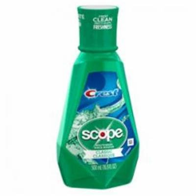 Crest Plus Scope Classic Mouthwash, Mint, 16.9 oz