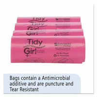 Tidy Girl Feminine Hygiene Sanitary Disposal Bags, 150/roll, 4 Rolls/carton