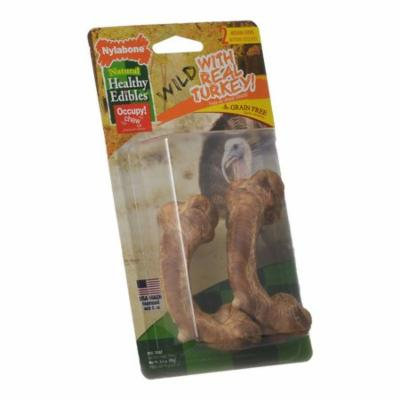 Nylabone Healthy Edibles Wild Chew Bone - Turkey Medium - 2 Pack - Pack of 3