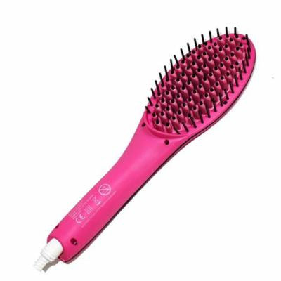 Good-Quality Hair Straightening Brush Comb Hair Brush (Pink)