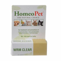 HomeoPet Wrm Clear for Dogs & Cats Worm Clear - 15 ml - Pack of 4