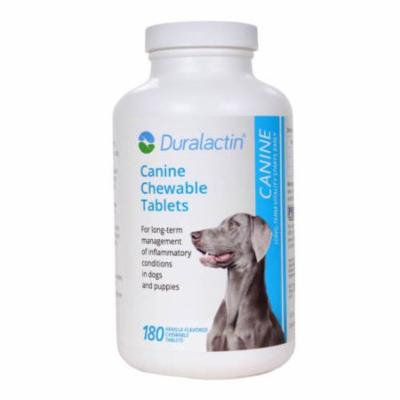 Duralactin Canine Microlactin 1000mg 180ct Chewable Vanilla Flavored Dog Tablet