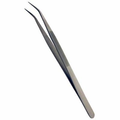 Fine Point Curved Tip Tweezers - 6.25