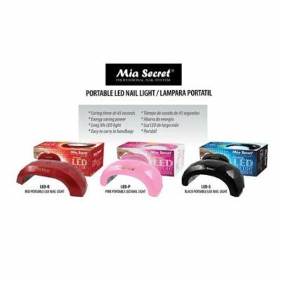 LED Gel Curing Lamps Mia Secret Nail Light for Gel Polish Fast and Portable- Colors Vary+ Free Temporary Body Tatoo!