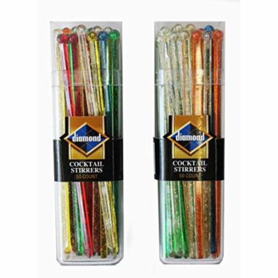 50-ct DIAMOND COCKTAIL PLASTIC STIRRERS (2 pack)