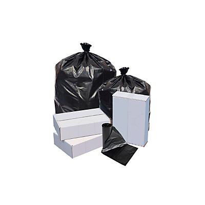 Highmark(TM) Linear Low Density Can Liners, 0.6-mil, 10 Gallons, 24in. x 23in., Black, Box Of 500