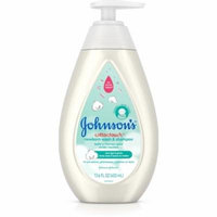 4 Pack - JOHNSON'S Cotton Touch Newborn Baby Wash & Shampoo, Made With Real 13.6 oz