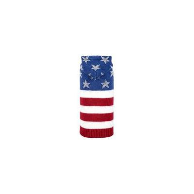 Worthy Dog Stars and Stripes Dog Sweater Hoodie Medium