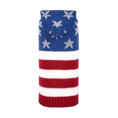 Worthy Dog Stars and Stripes Dog Sweater Hoodie Small
