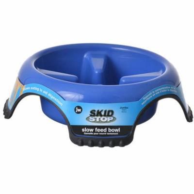 JW Pet Skid Stop Slow Feed Bowl Jumbo - 13 Wide x 3.75 High (10 cups) - Pack of 6
