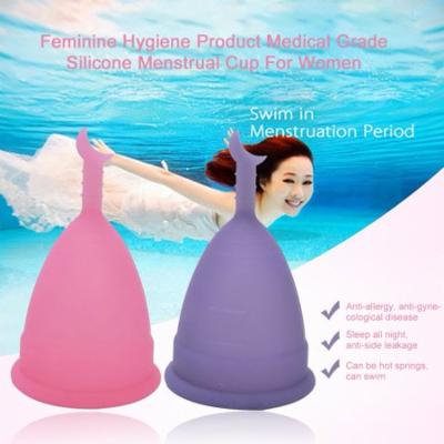 Feminine Hygiene Product Medical Grade Silicone Menstrual Cup For Women