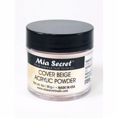Mia Secret Acrylic Powder Cover 1 oz Beige for Nail Bed USA MADE+ Free Temporary Body Tatoo!