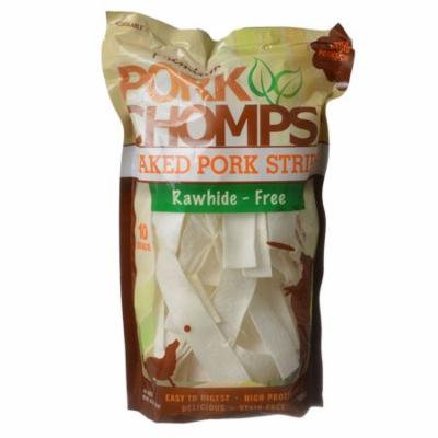 Premium Pork Chomps Baked Pork Strips 10 oz - Pack of 12