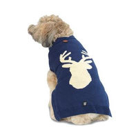 Woody's Woodland Dog Sweater - Navy Elk X-Large