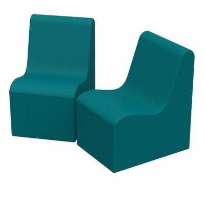 SoftZone® Wave Youth Chair 2-Pack - Seafoam