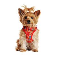 Wrap and Snap Choke Free Dog Harness - Tahiti Red X-Small