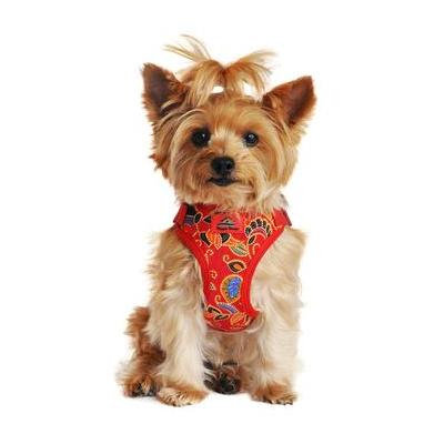 Wrap and Snap Choke Free Dog Harness - Tahiti Red X-Small