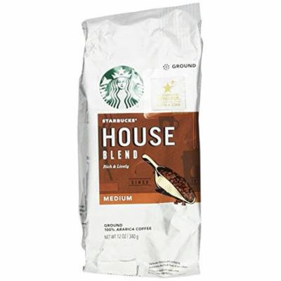 Starbucks, Medium Roast, House Blend, Ground Coffee, 12oz Bag (Pack of 2)