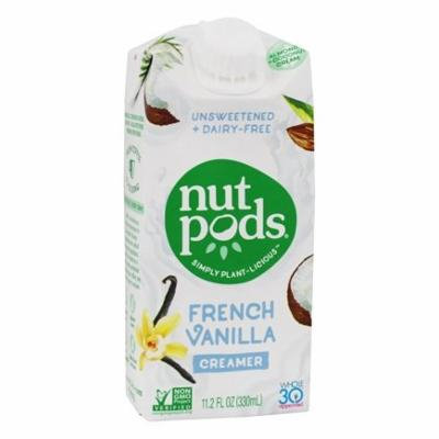 Unsweetened + Dairy-Free Creamer French Vanilla - 11.2 oz. by nutpods (pack of 4)