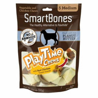 SmartBones PlayTime Chews for Dogs - Peanut Butter Medium - 5 Pack - (2