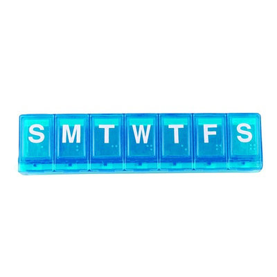 Ezy-Dose 7-Day Locking Pill Reminder Large, 3-Pack, Blue