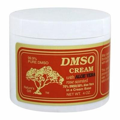 Cream With Aloe Vera Rose Scented - 4 oz. by Nature's Gift DMSO (pack of 4)