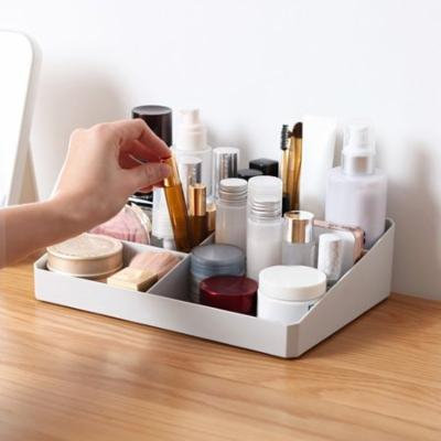 Mosunx Acrylic Makeup Organizer Pink Cosmetic Case Diamond Pattern Storage boxes