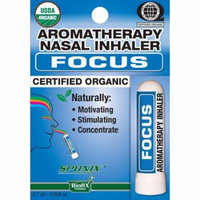 Sponix Aromatherapy Nasal Inhaler - Focus - 0.7 mL - USDA Organic, Made from 100% Pure and Natural Essential Oils