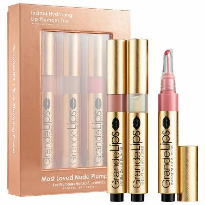 Grande Cosmetics Instant Hydrating Lip Plumper Trio - Most Loved Nude Plumper