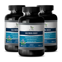 Nerve health - VALERIAN ROOT EXTRACT 125 MG - Valerian nature made - 3 Bottle 300 Capsules