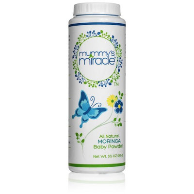 Miracle In The Green All Natural Mummy's Miracle Moringa Baby Powder Cornstarch 3.5 oz - Pack of 3