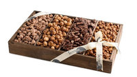 The Nuttery Ny The Nuttery Premium Sweet Glazed Nut Wooden Gift Tray