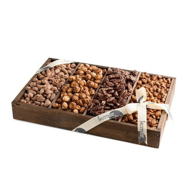 The Nuttery Ny The Nuttery Premium Sweet Glazed Nut Wooden Gift Tray