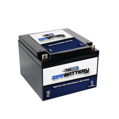 12V 26AH 312W Sealed Lead Acid (SLA) Battery - T3 Terminals by Zipp Battery