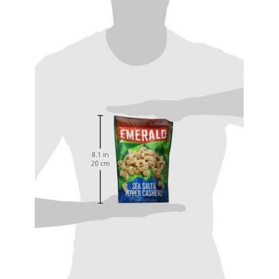 Emerald Salt & Pepper Cashews, 5 Oz