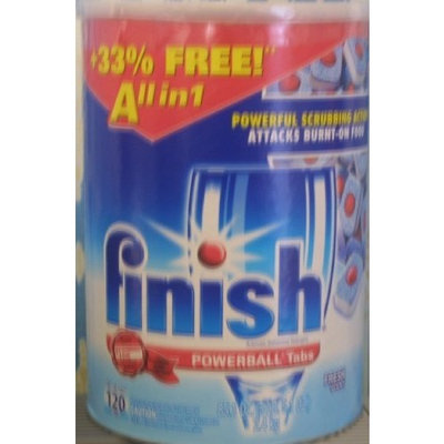 finish Powerball Tabs Fresh Scent All in 1 120 Tabs