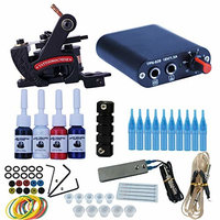 Tatooine Tattoo Kit for Beginners Tattoo Power Supply Kit 6pcsTattoo Ink 10 Tattoo Needles 1 Pro Tattoo Machine Guns Kit Tattoo Supplies