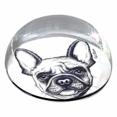 forever crystal dog outline pet memorial magnet
