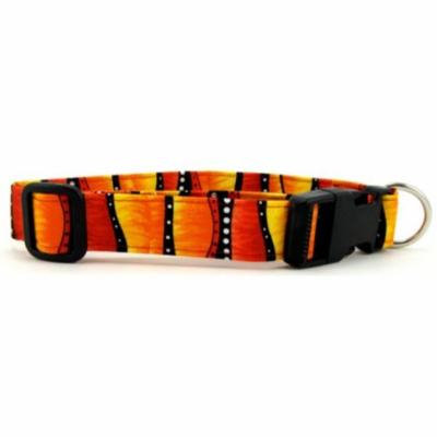 Red Hot Stripes Dog Collar - Size - X-Large