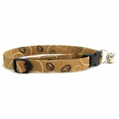 Coffee Beans on Tan Cat Collar