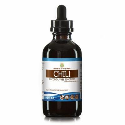 Chili Tincture Alcohol-FREE Extract, Organic Chili (Capsicum annuum) Dried Pepper 4 oz