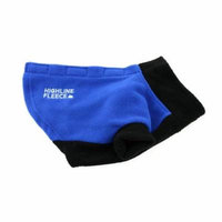 Doggie Design HF-BB-28 Highline Fleece Dog Coat, Blue & Black - Size 28