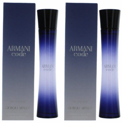 Giorgio Armani Code Eau de Parfum Spray Women, 2.5 oz (PACK 2)