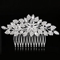 Urberry Vintage Wedding Hair Accessories for Brides Crystal Simulated Pearl Bridal Hair Comb Women