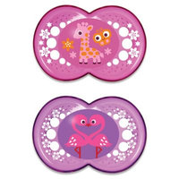 MAM Silicone Pacifier - Pink Crystal - 6+ Months - 2 ct