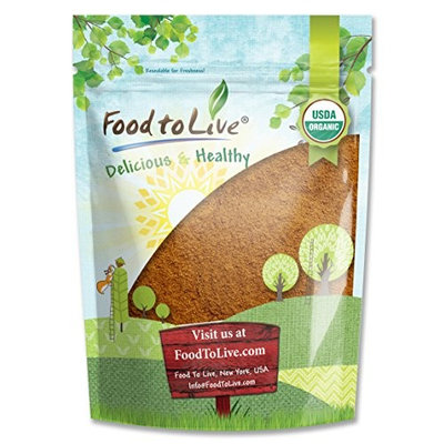 Food to Live Certified Organic Cocoa Powder (Natural, Non-Dutched, Non-GMO, Unsweetened, Fair Trade, Bulk) (4 Pounds)
