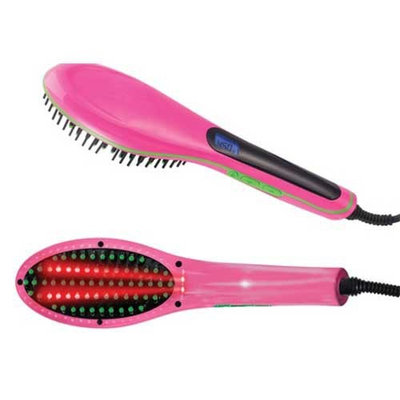 Z-Comfort Premium Straightening Brush with Infrared Light and Negative Ion Technology White