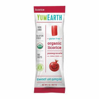 YumEarth Organic Gluten Free Pomegranate Licorice- 2 oz - 12 Count